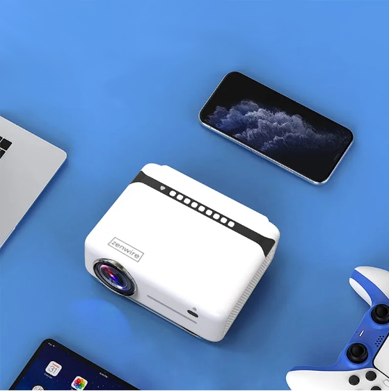 Mini Projektor do Telefonu Smartfona Przenośny Mały Rzutnik Android WiFi 4K