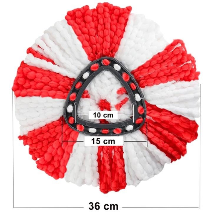 6x WKŁADY DO MOPA OBROTOWEGO ZAPAS DO MOPA VILEDA TURBO OBROTOWY KOŃCÓWKI