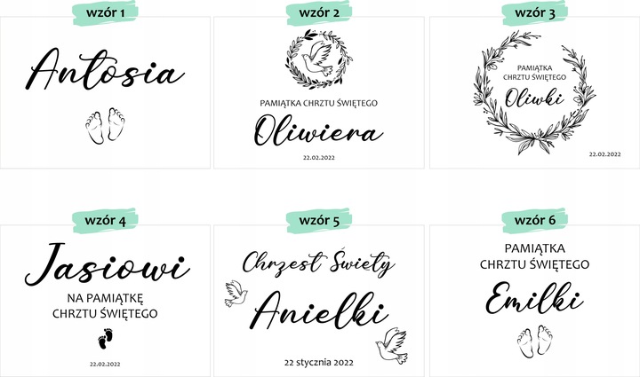 Pamiątka Chrztu Świętego Pudełko GOTOWY PREZENT NA CHRZEST Grawer