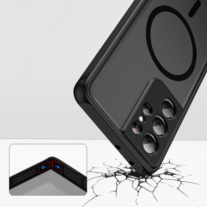 Etui do Samsung Galaxy S21 Ultra, matt case, magnetyczne do Magsafe