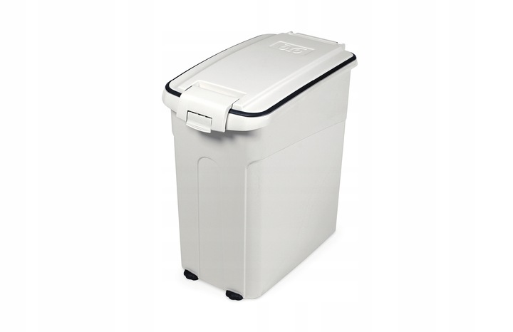 Barry King Pojemnik na suchą karmę Biały 54l