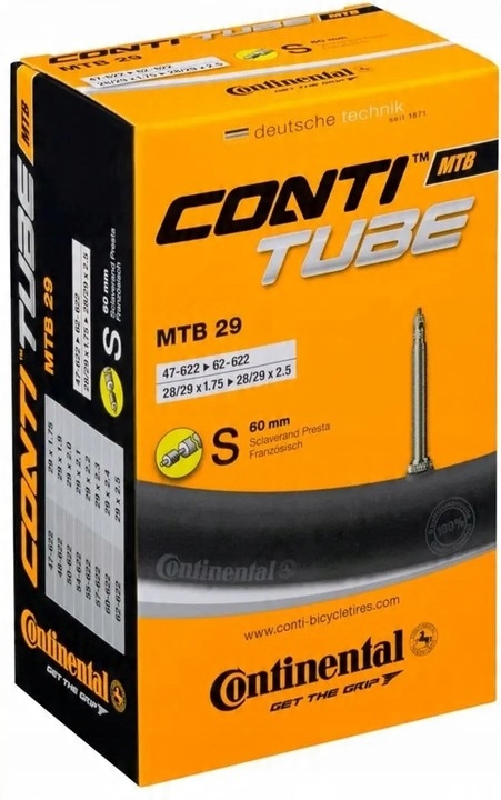 Dętka MTB Continental 29 cali 1,75-2,5 presta 60mm