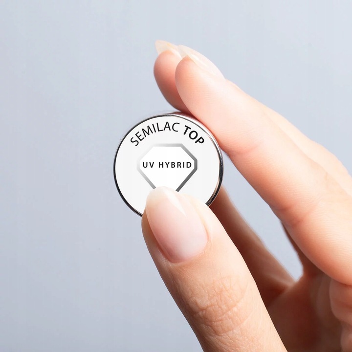 SEMILAC TOP DO PAZNOKCI LAKIER HYBRYDOWY POŁYSK UV GEL 7ml