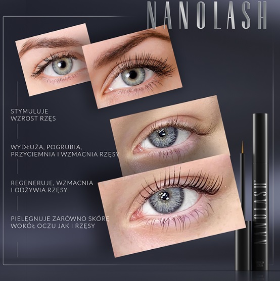 Nanolash Eyelash Serum odżywka przyspieszająca wzrost rzęs 3ml