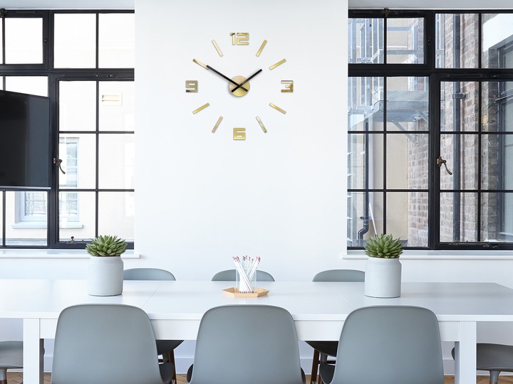 Zegar ścienny ARABIC ZŁOTE LUSTRO 50cm JAKOŚĆ -DIY