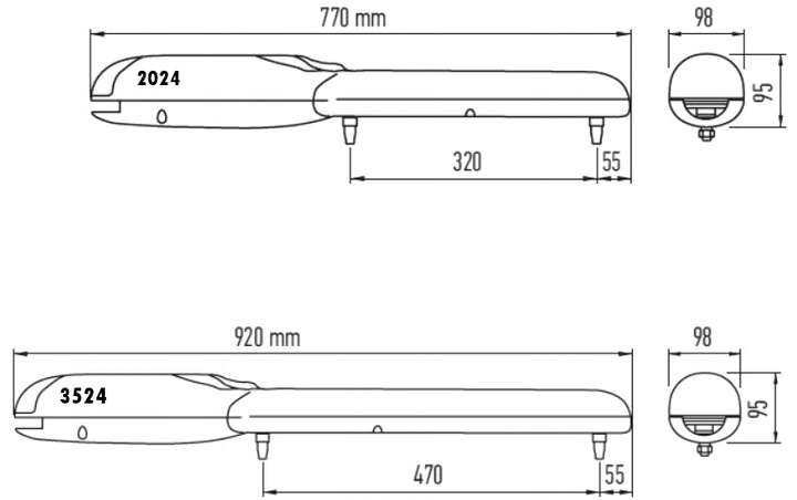 Napęd do bramy skrzydłowej Nice Wingo 2024