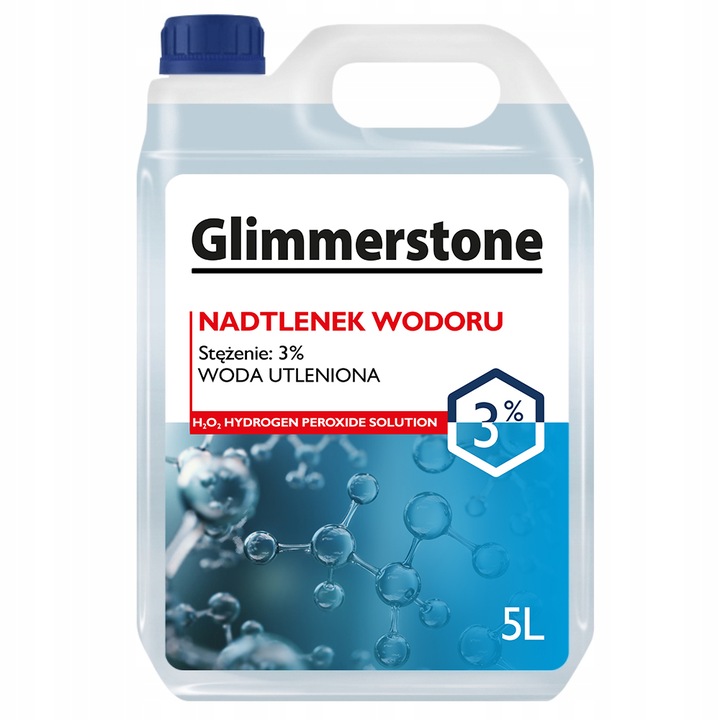 NADTLENEK WODORU 3% WODA UTLENIONA 5L - ODKAŻANIE WYBIELACZ DEZYNFEKCJA