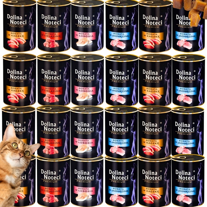Dolina Noteci dla kota karma mokra puszka KOT mix 4 smaków bez zbóż