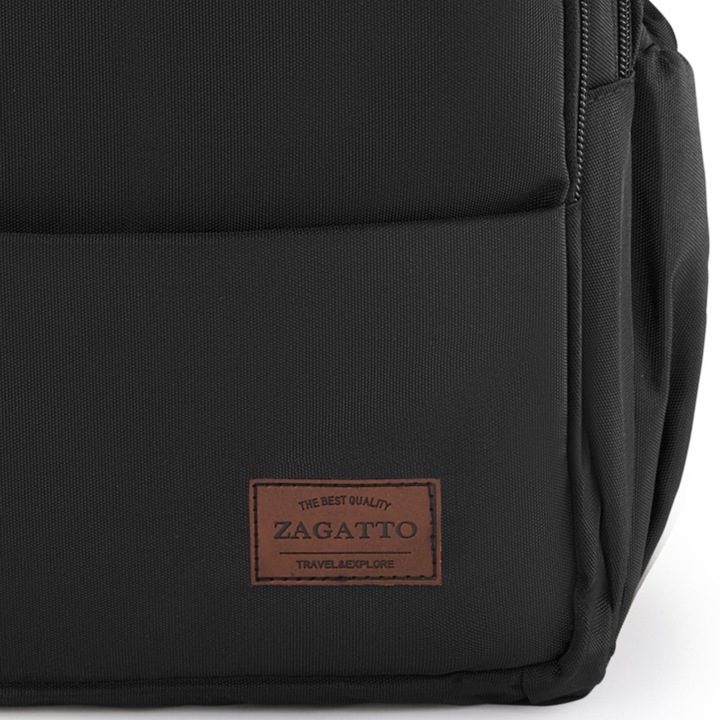 Czarny plecak męski szkolny podróżny linia WIZZAIR duży do pracy