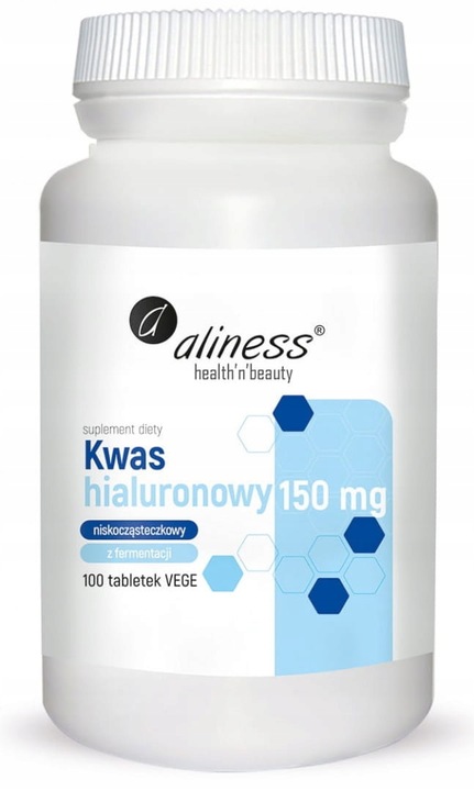 Kwas hialuronowy niskocząsteczkowy 150 mg, 100 tabletek