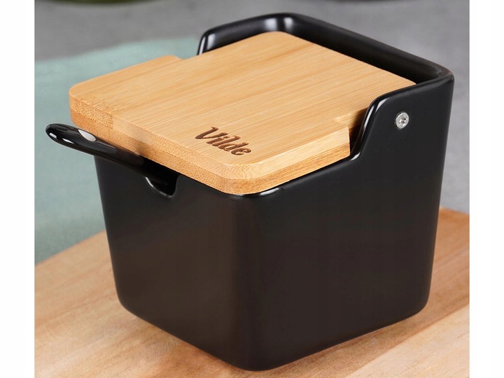 Cukierniczka Ceramiczna Pojemnik Kuchenny Do Przechowywania Cukru Łyżeczka