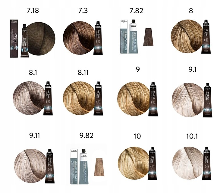 LOREAL MAJIREL FARBA DO WŁOSÓW 50ML CAŁA PALETA