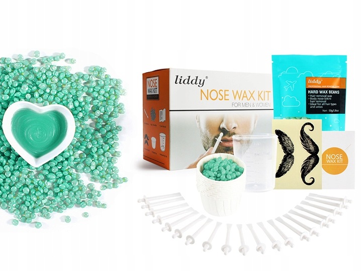 WOSK DO DEPILACJI NOSA USZU ZESTAW DLA KOBIET MĘŻCZYZN APLIKATORY