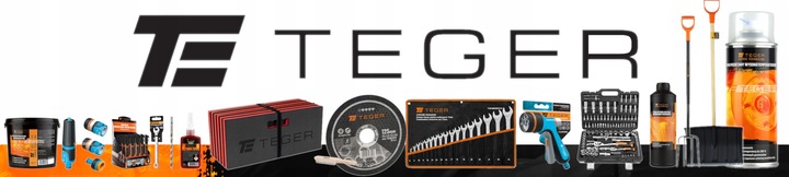 PISTOLET wyciskacz do silikonu mas KIEŁBAS 600ml + 2 końcówki TEGER