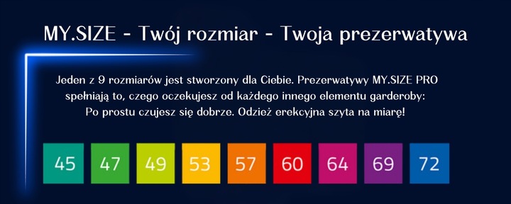 MY.SIZE PRO 49 mm Przylegające Prezerwatywy DOPASOWANE 10 sztuk Nawilżane