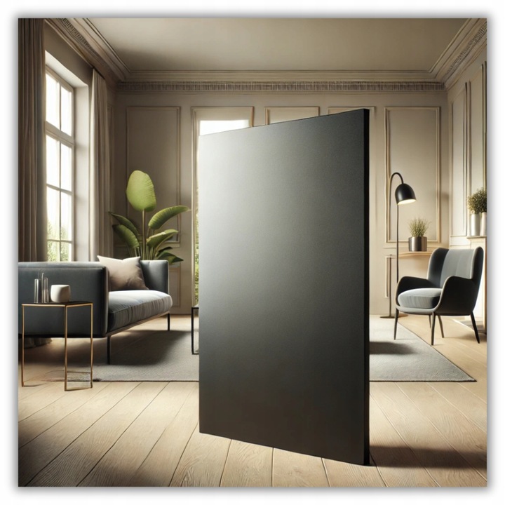 KOMODA Z 6 SZUFLADAMI 100 CM CZARNA DĄB WOTAN POJEMNA SZAFKA RTV LOFT