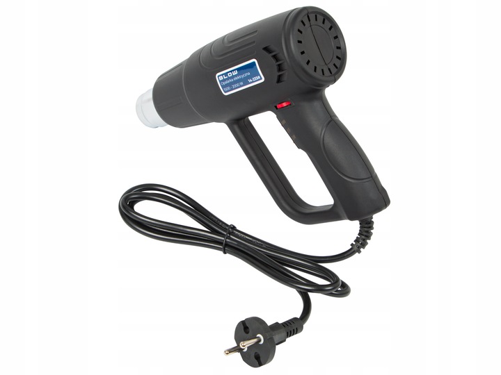 OPALARKA ELEKTRYCZNA 2000W REGULACJA 230V 2 BIEGI 100-600°C MOCNA + 4