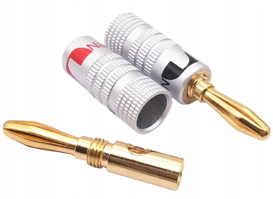 WTYK GŁOŚNIKOWY BANAN BANANOWY DO GŁOŚNIKÓW NAKAMICHI A02 TYP SPRĘŻYNA