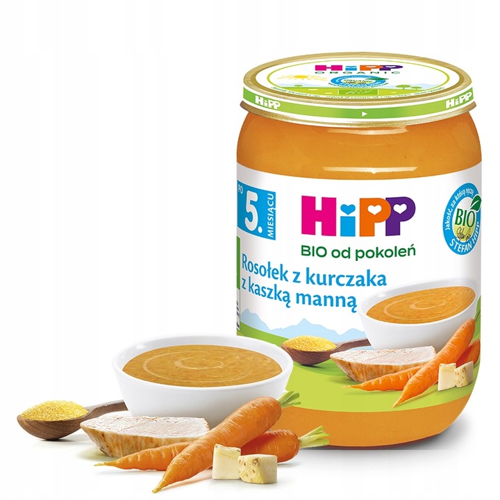 HiPP BIO Zestaw OBIADKÓW po 5 miesiącu MIX SMAKÓW 6x190g