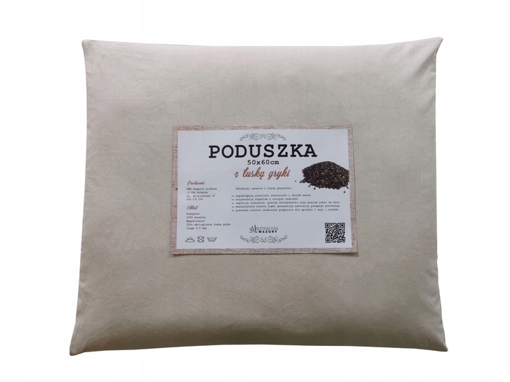 Poduszka zdrowotna z łuską gryki 50x60 3,5 kg