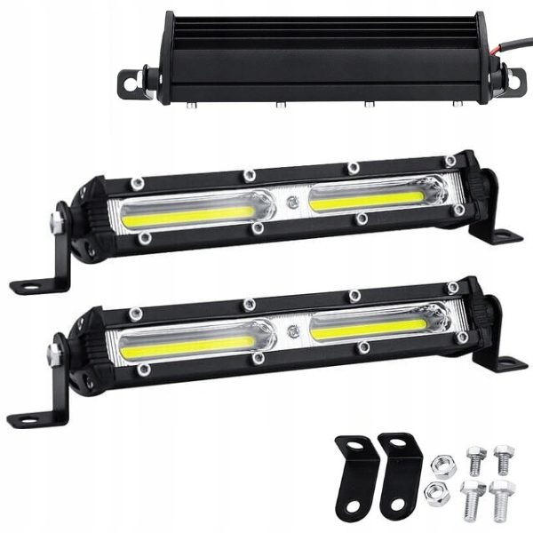 Zestaw 2x Halogen lampa robocza BAR LED 24W 12-24V
