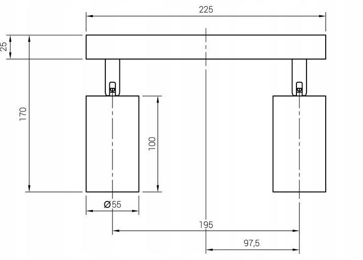 Lampa sufitowa kinkiet spot oprawa halogenowa GU10