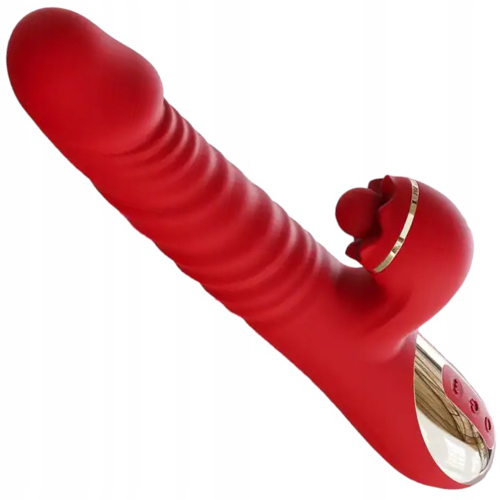 Damski Wibrator Obrotowo-Posuwisty 3w1 - 10 Trybów Wibracji i Obrotu-Posuwu