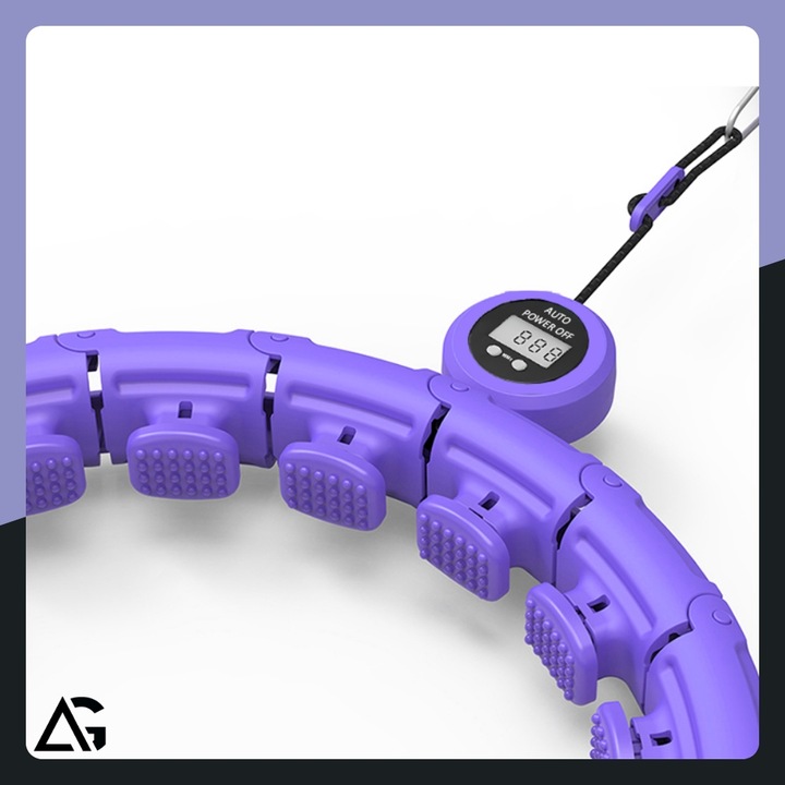 HULA HOP Z OBCIĄŻNIKIEM ODCHUDZAJĄCE Z LICZNIKIEM SMART HULAHOP