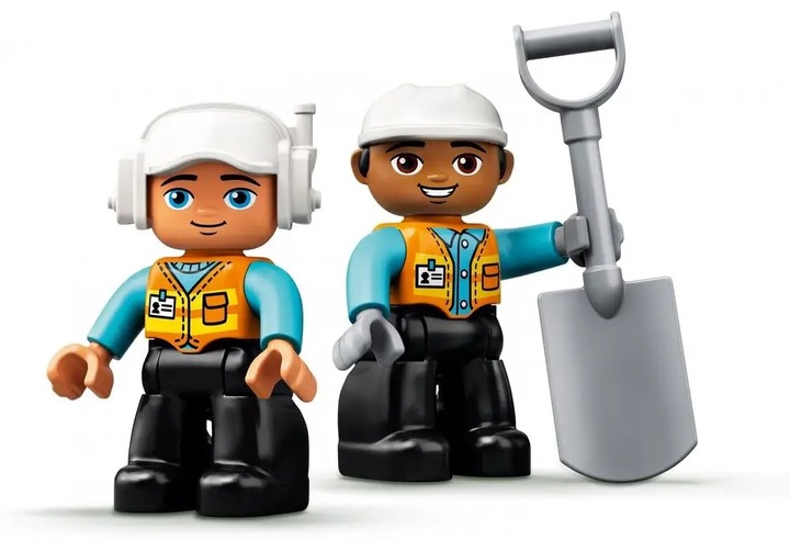 LEGO Duplo Plac Budowy Wywrotka Ciężarówka i Koparka Gąsienicowa Klocki 2+