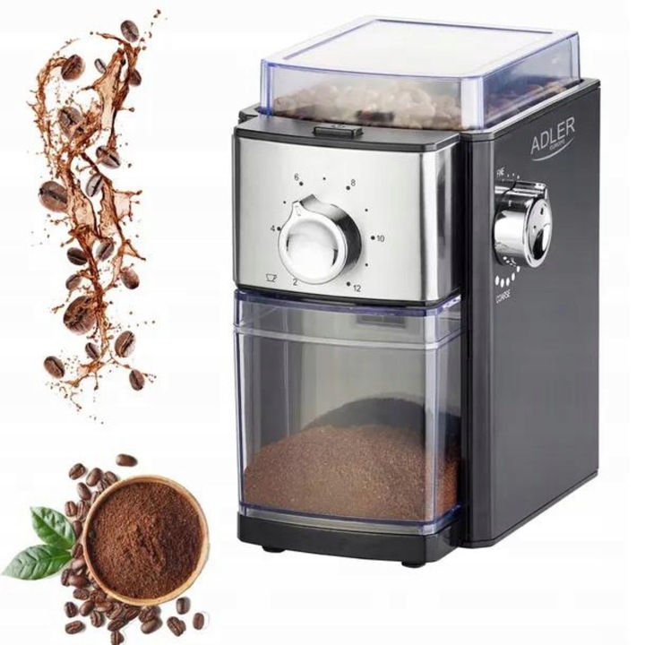 Młynek żarnowy do kawy elektryczny Regulacja grubości mielenia