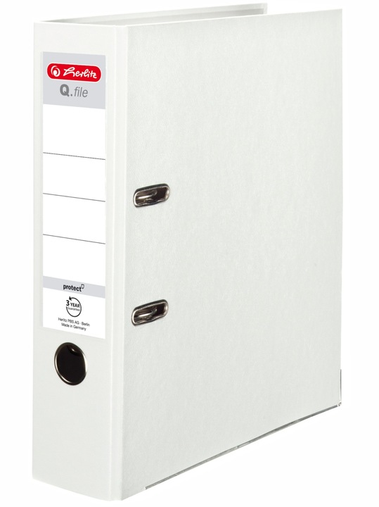 Segregator HERLITZ A4 80mm 8cm Q.file biały 10szt