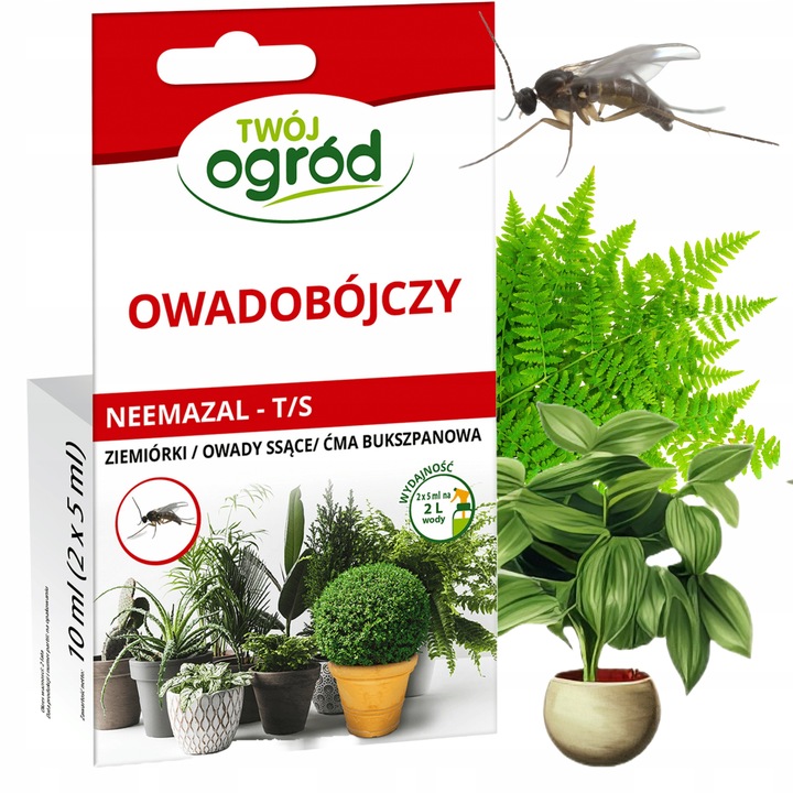 NEEMAZAL na ZIEMIÓRKI 10ml ŚRODEK do PODLEWANIA Roślin Domowych