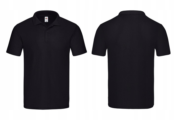 KOSZULKA Polo ORIGINAL Fruit of The Loom black XL