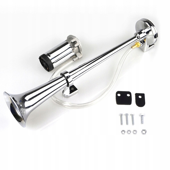 SYGNAŁ KLAKSON PNEUMATYCZNA TRĄBKA FANFARA JAK TIR 139dB Z KOMPRESOREM 12V