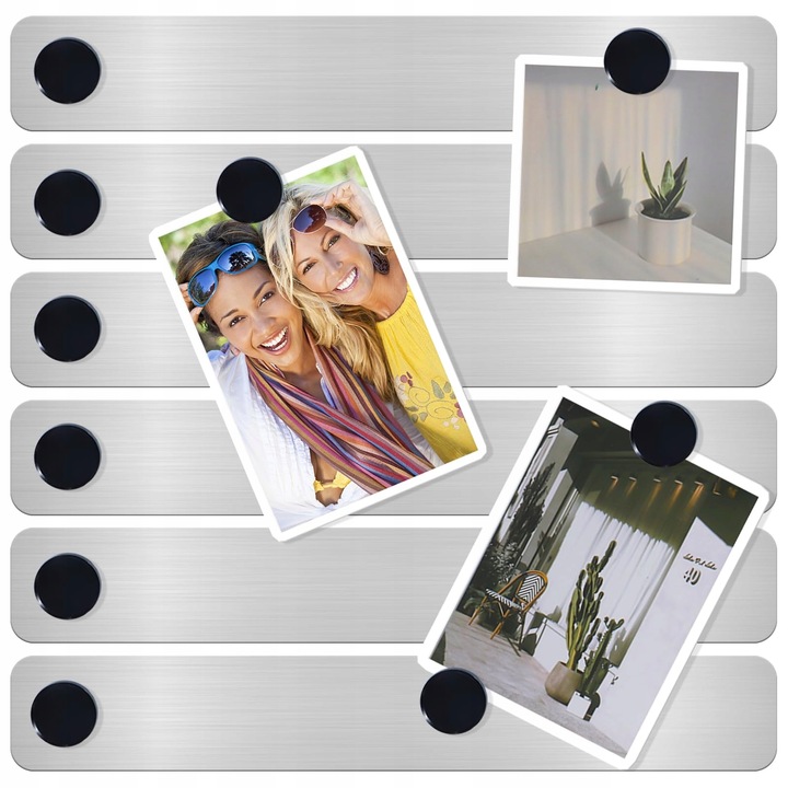 Magnesy na lodówkę do tablic okrągłe MOCNE czarne z magnesem 20 mm 40