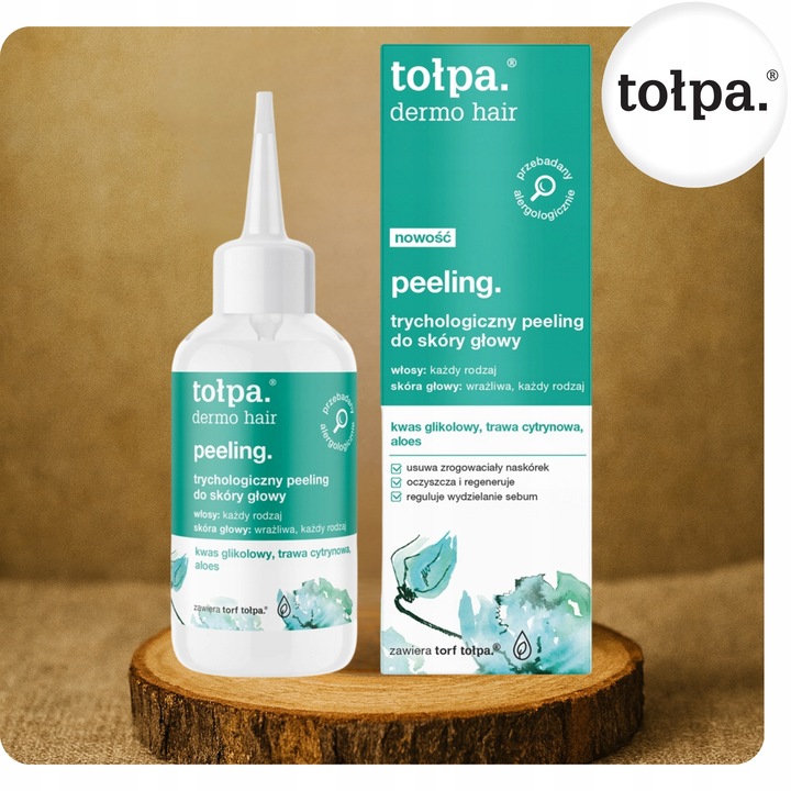 Peeling Trychologiczny do Skóry Głowy Łagodzący Podrażnienia Wydajny 100ml