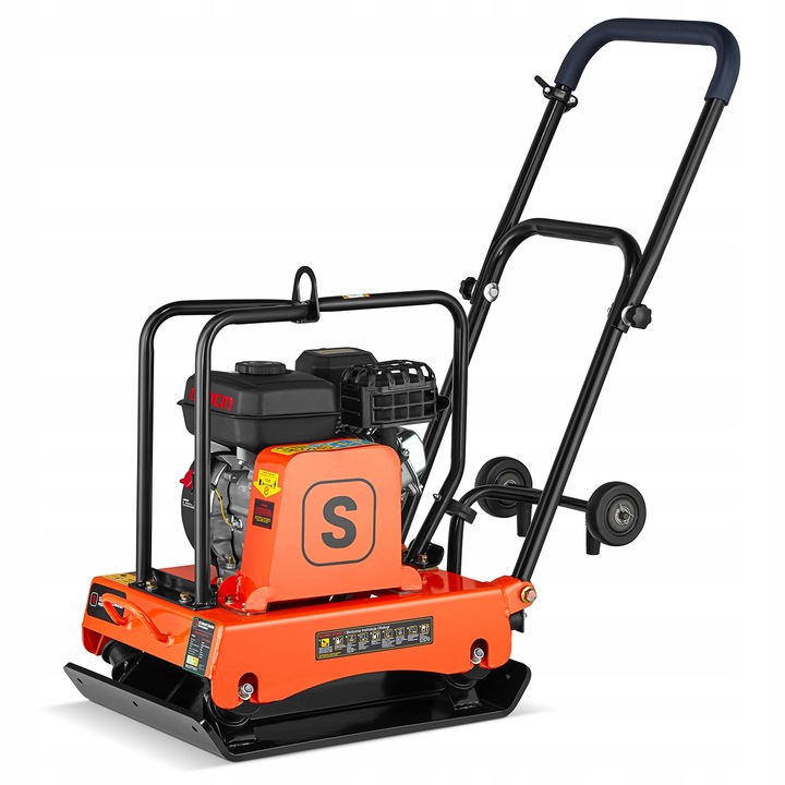 ZAGĘSZCZARKA gruntu UBIJAK 90kg koła + mata + silnik LONCIN 6,5KM siła 18kN