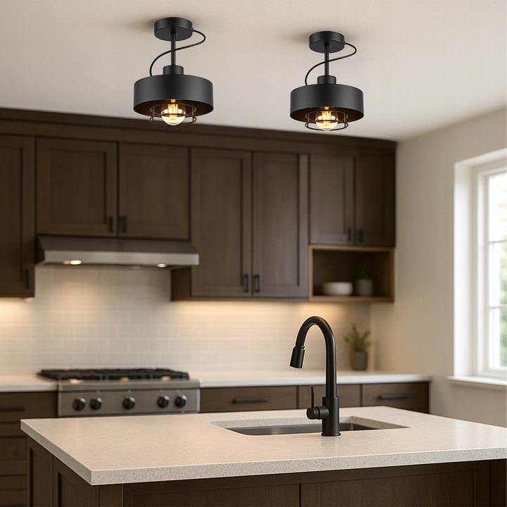 LAMPA SUFITOWA LED Wisząca PLAFON ŻYRANDOL LOFT EDISON LED E27