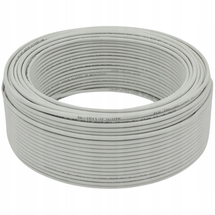 KABEL PRZEWÓD SIECIOWY LAN SKRĘTKA RJ45 U/UTP KAT.6 CAT 50M DRUT LANBERG