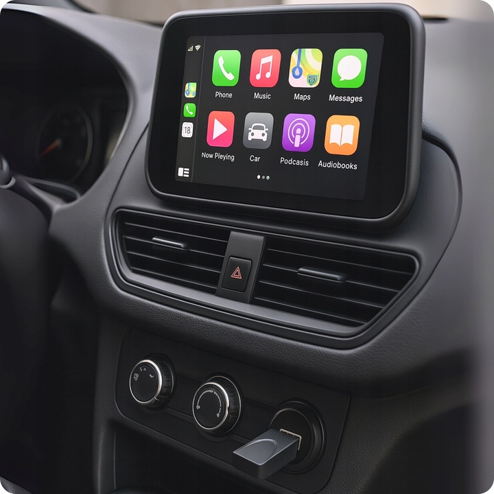 BEZPRZEWODOWY CARPLAY ANDROID AUTO ADAPTER APPLE USB RADIO WIRELESS