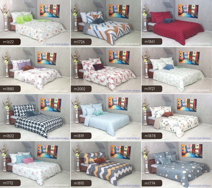 Pościel ELWAY 200x220 Bawełna Satynowa NOWE WZORY miękka dwustronna