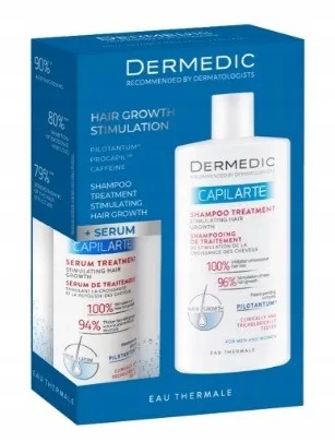 DERMEDIC KURACJA STYMULUJĄCA WZROST SERUM 150 ml + Szampon Capilarte 300ml