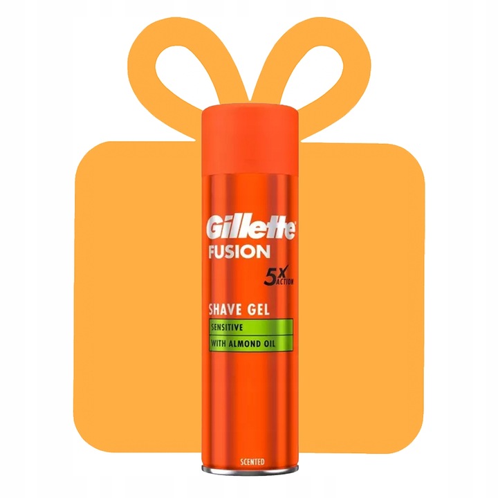 Gillette Fusion 5 Sensitive Żel Do Golenia 200 ml x3
