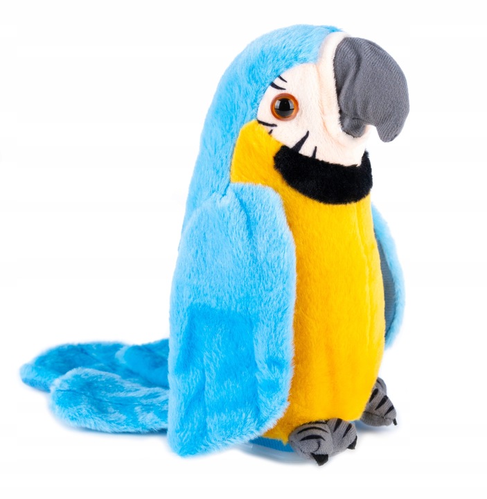 PAPUGA GADAJĄCA POWTARZA TAŃCZY MÓWI MÓWIĄCA Miś GADAJĄCA MASKOTKA