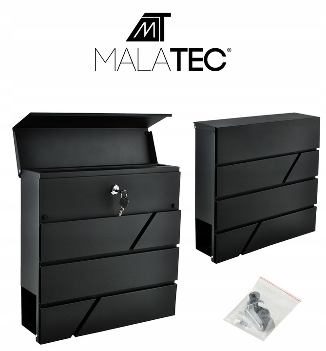 Skrzynka na Listy Pocztowa Gazety Pocztę Duża Listowa A4 Antracyt do Domu