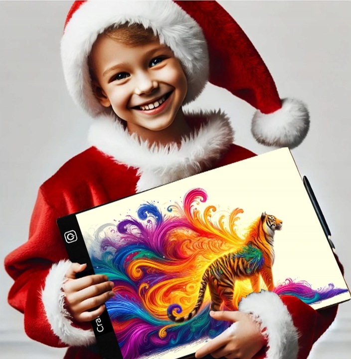 TABLET GRAFICZNY XL LED - PREZENT NA ŚWIĘTA - DESKA KREŚLARSKA PODŚWIETLANA