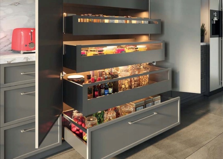 Szuflada GTV Axis PRO antracyt Bardzo Wysoka 500 H199 L500 199 3D 40kg