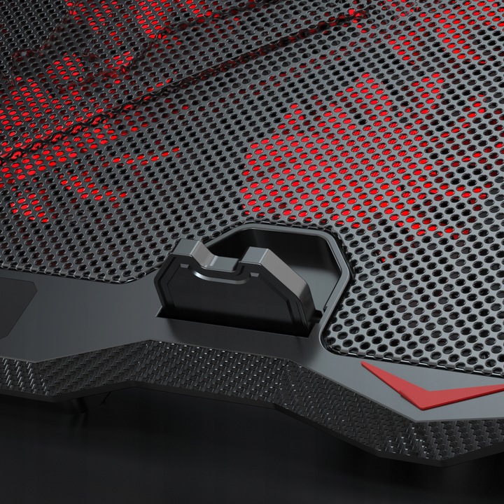 PODSTAWKA PODKŁADKA CHŁODZĄCA POD LAPTOPA 15,6' GAMINGOWA DUŻA LED HUB USB