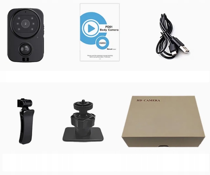 ZEWNĘTRZNA MINI KAMERA Z DETEKCJĄ RUCHU + TRYB NOCNY, BATERIA 1200mAh,