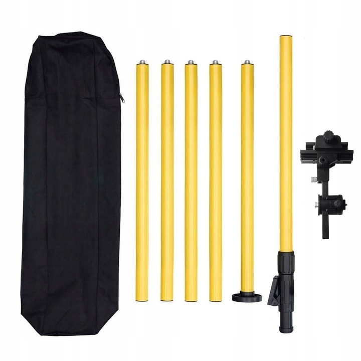 STATYW ROZPOROWY TYCZKA DO LASERA POZIOMICY 420 CM +ADAPTER DO SKOSÓW